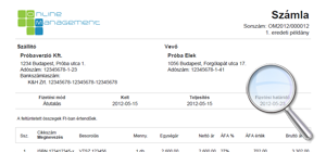 Kimenő számla, előleg számla